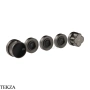 Gessi Ludovica Термостат для душа на 3 потока, внешняя часть 76336-707, black хром Brush