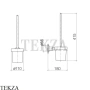 Dornbracht TARA Ершик для унитаза настенный 83900892-00, хром глянец