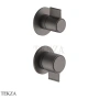 Fantini Flora Смеситель для душа, 2 потока, внешняя часть 76P5J785B, Matt Gun Metal PVD