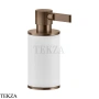 Gessi INCISO accessories Дозатор настольный для жидкого мыла, белый 58537-708, Copper Brushed