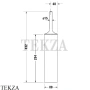 Duravit Starck T Туалетный ершик напольный 0099454600, черный матовый