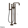 Gessi INCISO+ Смеситель для ванны напольный, внешняя часть 58129-845, Dark Bronze