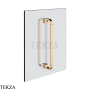 Gessi Perle Полотенцедержатель для крепления на стекло, 20 см 74630-735, бронза глянец
