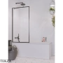 Radaway Idea PNJ Frame Шторка на ванну одностворчатая поворотная 100 см, 10001100-54-56, черный матовый