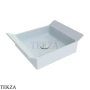 Flaminia BOX 40 раковина накладная BX40AAP, голубой Azzurro Polvere глянец