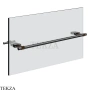 Gessi Jacqueline Полотенцедержатель для крепления на стекло, 45 см 77513-706, black хром глянец