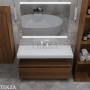 ARMADI ART FLAT Тумба-ящик под столешницу 897-120-D, DARK OAK (тёмный дуб), матовый