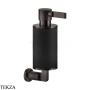 Gessi INCISO accessories Дозатор для жидкого мыла или лосьона, черный 58514-707, Black Metal Brushed