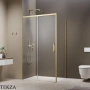 Radaway Idea KDJ Душевая дверь 160 см, левая, 387046-98-01L, брашированное светлое золото