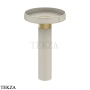 Gessi Pelle Tresse Раковина отдельностоящая, слив в пол, без перелива 78607-435, Crème/ Brass Br. PVD