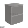Flaminia Cubika тумба под раковину напольная 60×50×78,5 см, 2 ящика, серый Grey матовый