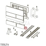 TECE TECEsquare Клавиша для стеклянной панели смыва 9820558, хром глянец
