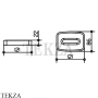 Keuco Elegance Мыльница настольная, хрусталь матовый 11655019001, хром глянец