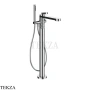 Gessi Pelle Laccetto Смеситель напольный для ванны с душевым гарнитуром, внешняя часть, 78328-031, хром глянец
