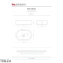 ArtCeram Won раковина накладная овальная The.Saniglaze WNL001 01 34, белый глянец