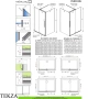 Radaway Furo KDJ Душевая дверь 67,2 см, левая, 10104672-93-01L, брашированная медь
