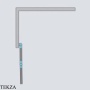 Radaway Nes PND I Шторка на ванну двустворчатая 140 см, левая L, 10010140-98-01L, брашированное светлое золото