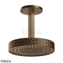 Gessi Pelle Tresse Верхняя лейка с потолочным кронштейном D30,5 см, 78150-761, Coffee Bronze Brushed PVD