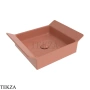 Flaminia BOX 40 раковина накладная 52,5×40×15 см, терракотовый Terracotta глянец