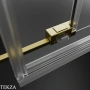 Radaway Idea KDJ Душевая дверь 150 см, левая, 387045-98-01L, брашированное светлое золото