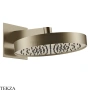 Gessi Incastri Верхняя лейка D30 с кронштейном из стены 63049-149, нерж. сталь Brush / никель Brushed