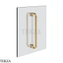 Gessi Perle Полотенцедержатель для крепления на стекло, 20 см 74630-726, бронза Brushed