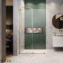 Radaway Furo SL Walk-in Душевая дверь 58,8 см, правая, 10306588-09-01R, золото глянец