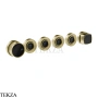Gessi Jacqueline Термостат для душа на 4 потока, внешняя часть 77138-727, шампань Brushed