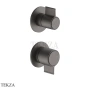 Fantini Flora Смеситель для душа, 3 потока, внешняя часть 76P5J787B, Matt Gun Metal PVD