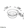 GEESA Nemox Black Настенная мыльница 916503-06, черный матовый