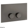 Gessi Incastri Клавиша смыва для инсталляции Viega prevista 75621-707, black хром Brush