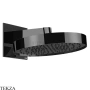 Gessi Incastri Верхняя лейка D30 с кронштейном из стены 63049-706, black хром глянец