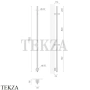 BRONER BRUNO V Электрический полотенцесушитель 170 с кнопкой, BR.007.170.0000.S, сталь сатин