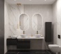 ARMADI ART FLAT Столешница прямая 869-160-CLCT, CALACATTA (белый с серыми прожилками)