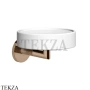 Gessi ANELLO Мыльница настенная композит белый 63701-030, Copper глянец