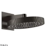 Gessi Incastri Верхняя лейка D30 с кронштейном из стены 75149-707, black хром Brush