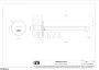 Gessi Ludovica Излив для раковины на стену 76102-149, нерж. сталь Brush / никель Brushed