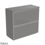 Flaminia Cubika тумба под раковину напольная 85×37×78,5 см, 2 ящика, серый Grey матовый