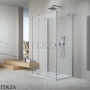 Radaway Essenza KDJ+S Душевая дверь 120 см, левая, 1385024-91-01L, брашированный никель