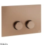 Gessi Incastri Клавиша смыва для инсталляции Geberit omega 12 75615-708, медь Brushed