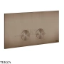 Gessi Total look Клавиша смыва для инсталляции Viega PREVISTA, 54621-761, Coffee Bronze Brushed PVD