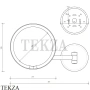 Decor Walther Round Just Look WR Косметическое зеркало, 5х увел. Kelvin 6000, от батарейки, черный матовый