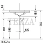 Duravit 1930 Series Раковина угловая с переливом 0793420000, белый глянец