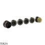 Gessi Perle Термостат для душа на 4 потока, внешняя часть 74536-707, black хром Brush