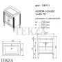 Caprigo ALBION CONCEPT АЛЬБИОН тумба 70 с раковиной, 34011-SF028, Стилл