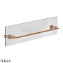 Gessi INCISO accessories Полотенцедержатель для крепления на стекло, 60 см 58617-030, Copper PVD