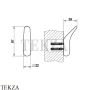 Gessi Goccia Крючок для халата и полотенец 38121-125, Copper Brushed