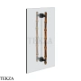 Gessi Jacqueline Полотенцедержатель для крепления на стекло, 45 см 77635-706, black хром глянец