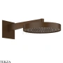 Gessi Incastri Верхняя лейка D30 с кронштейном из стены 63068-845, бронза Dark Brush