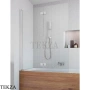 Radaway Essenza PND Шторка на ванну складная 120 см, открывание направо, 207212-01R, хром глянец